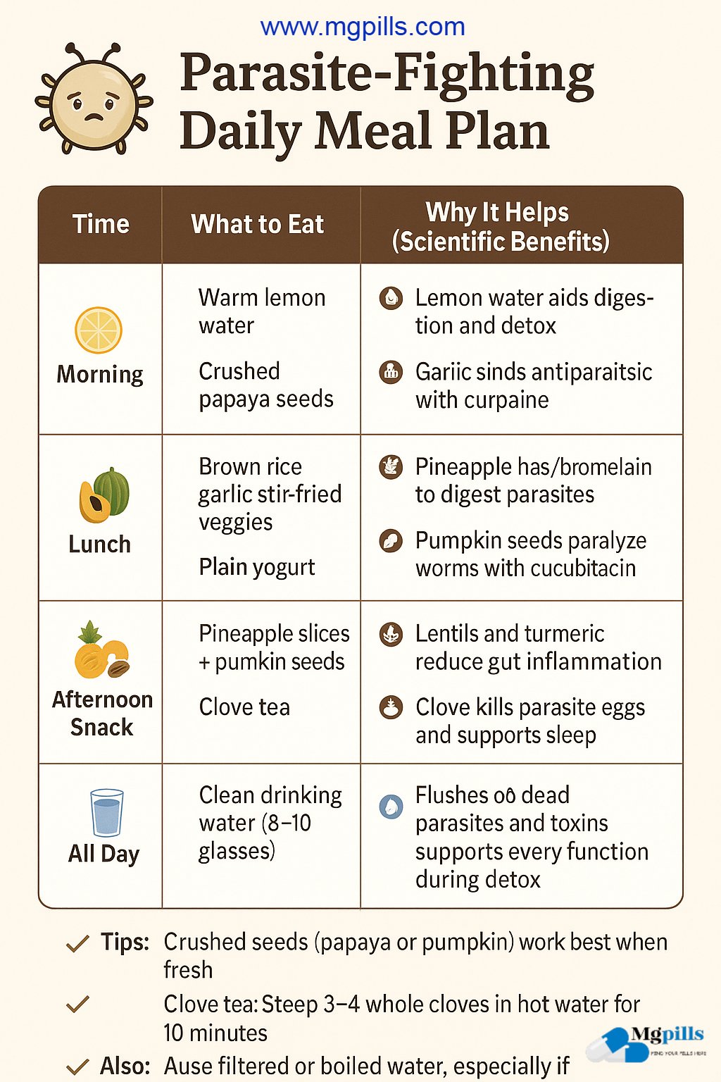 Foods That Kill Parasites
