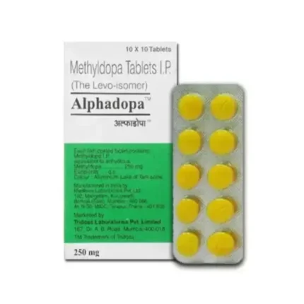 Alphadopa 250 mg Tablet (Methyldopa)