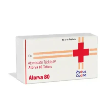 Atorva 80 mg Tablet (Atorvastatin)