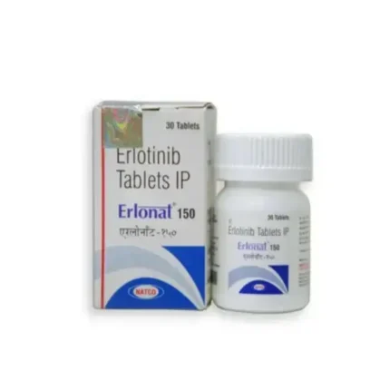 Erlonat 150 mg Tablet Erlotinib used for non-small cell lung cancer and pancreatic cancer treatment