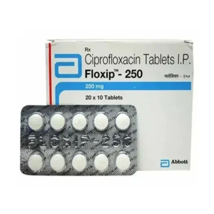 Floxip 250 mg tablets Ciprofloxacin antibiotic medicine strip pack