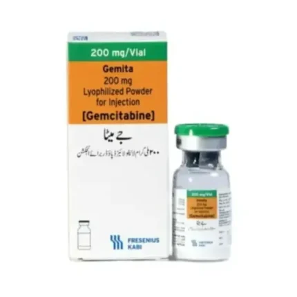 Gemita 200 mg Injection Gemcitabine vial for cancer treatment