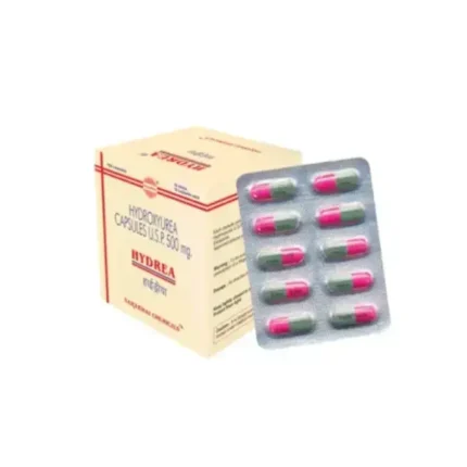 Hydrea 500 mg Capsule Hydroxyurea front view