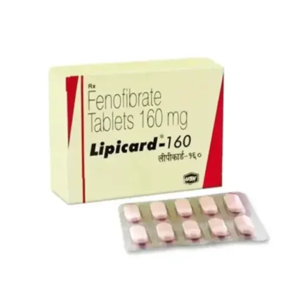 Lipicard 160 mg Tablet (Fenofibrate)