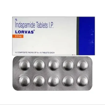 orvas 2.5 mg Tablet Indapamide for high blood pressure control