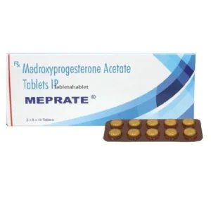 Meprate 10 mg Tablet (Medroxyprogesterone) – Effective hormonal therapy for menstrual regulation and progesterone supplementation