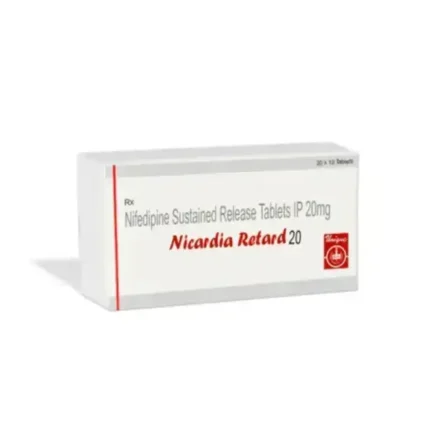 Nicardia Retard 20 mg Tablet (Nifedipine)