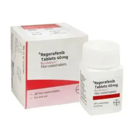Resihance 40 mg Tablet Regorafenib used in cancer treatment, high-quality product image for oncology medicine