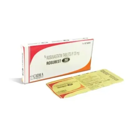 Rosubest 20 mg Tablet (Rosuvastatin)