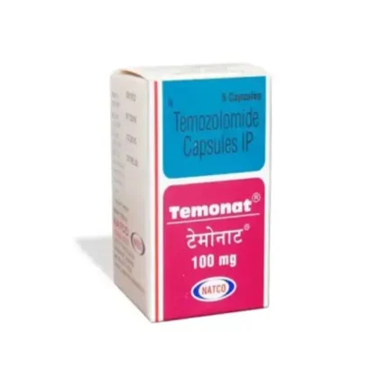 Temonat 100 mg capsule Temozolomide for brain tumor and cancer treatment