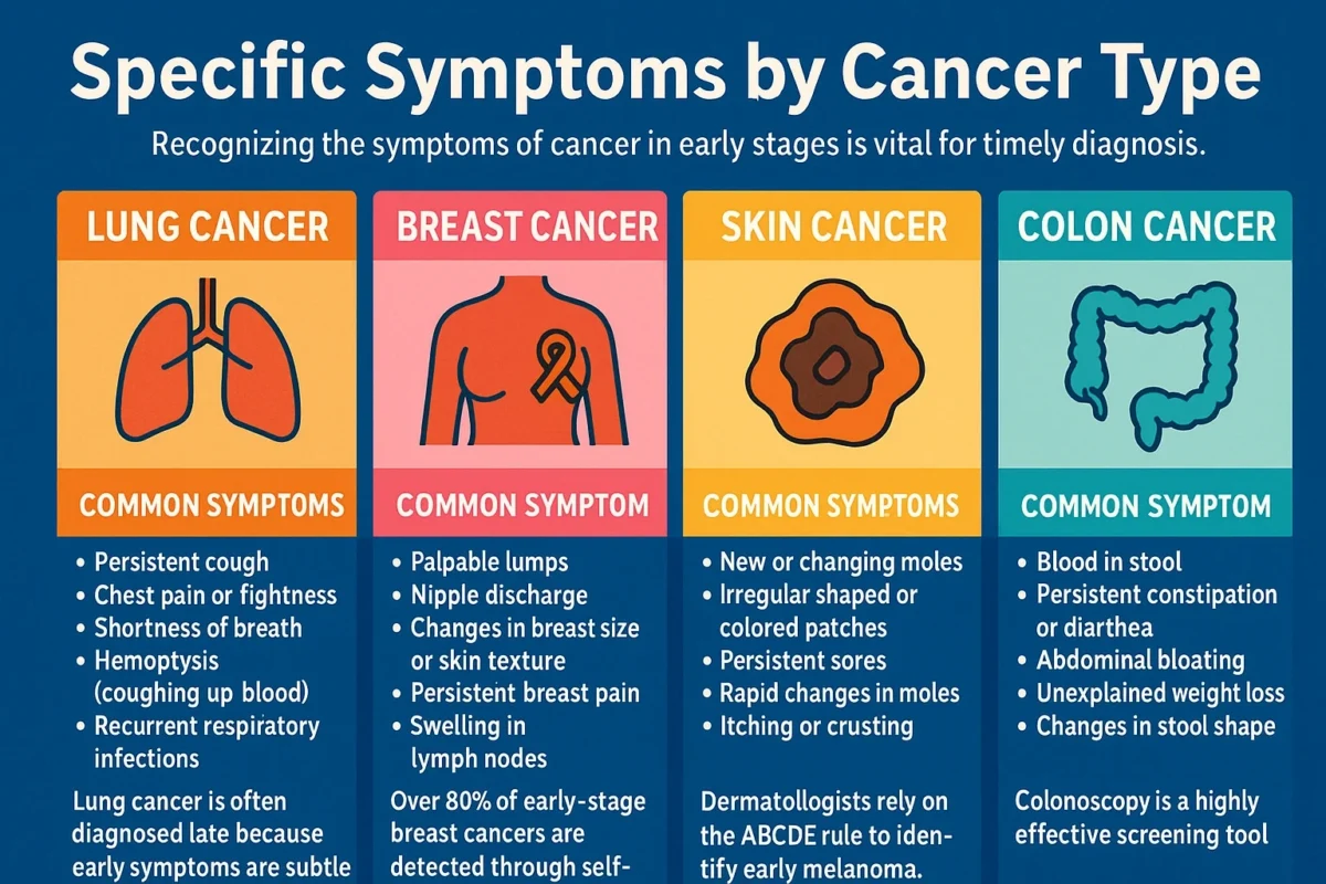 symptoms of cancer in early stages