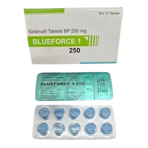 blueforce 250 mg tablets-removebg-preview Blueforce 250 mg Tablets (Sildenafil)