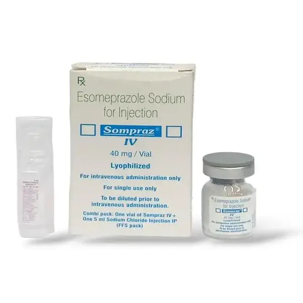 sompraz 40 mg injection Sompraz 40 Mg Injection (Esomeprazole)